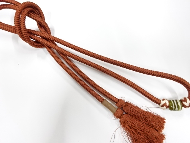 アンティーク　トンボ玉　帯留め